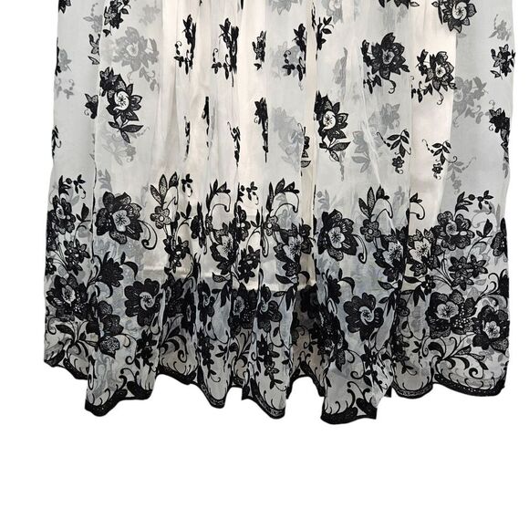 H&M Sleeveless Floral Tulle Dress 8 Fairy Coquette Homecoming Semi Formal - Picture 9 of 11